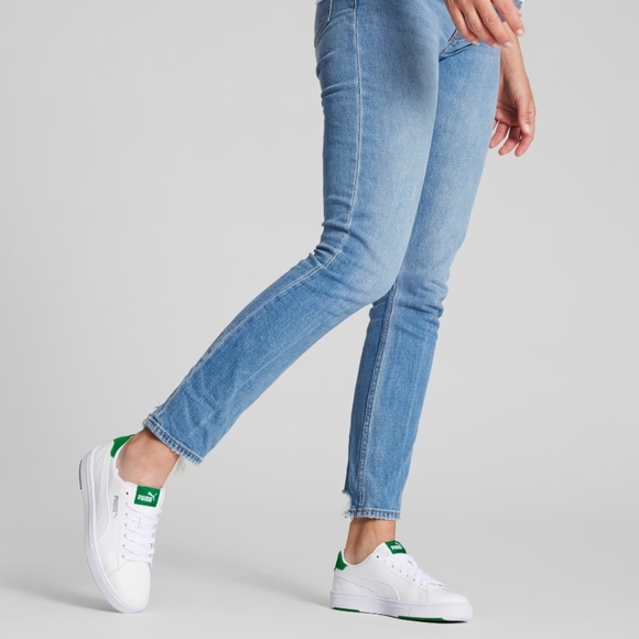 PUMA Women's 11 Serve Pro Lite SoftFoam+ White Green Tennis Shoes Sneakers - Picture 3 of 16